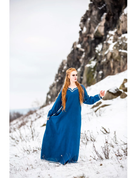 Vestido viking de algodão modelo...