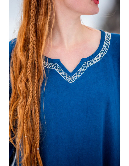 Vestido viking de algodão modelo...