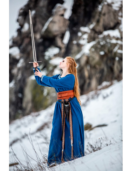 Vestido viking de algodão modelo...