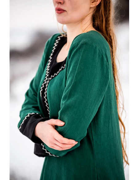 Vestido longo Viking Freya, verde