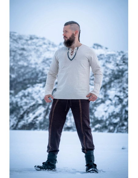 Camisa medieval masculina modelo...