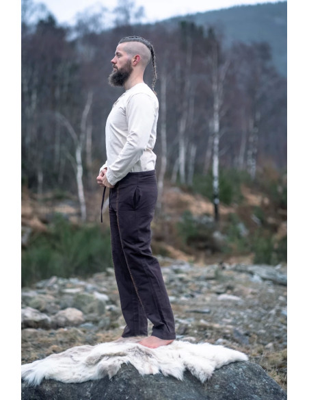 Calça medieval modelo Hermann, marrom...