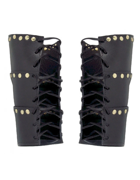 Pulseiras de couro com rebites modelo...