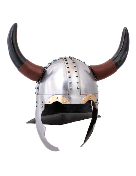 Capacete Viking com chifres -...