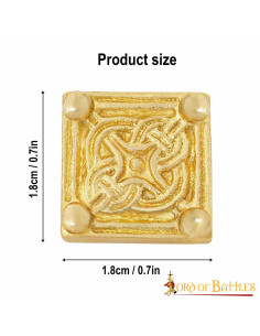 Pacote de 5 ornamentos Viking medievais de latão maciço 2