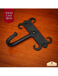 Conjunto de 2 suportes de parede em ferro forjado para... 2