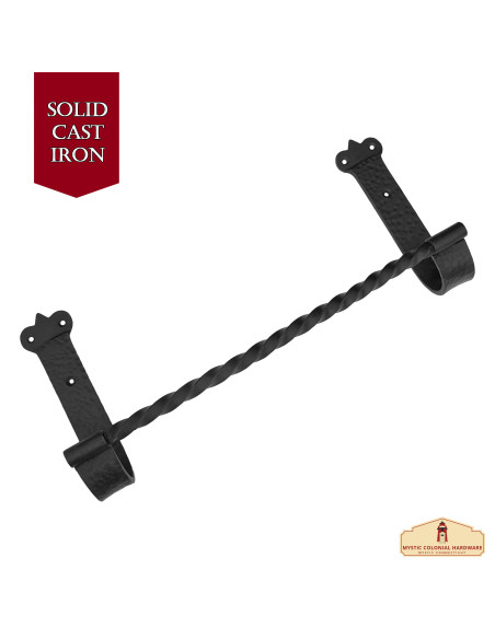 Toalheiro medieval rústico em ferro...