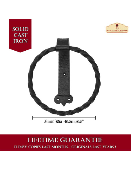 Toalheiro rústico medieval redondo de...