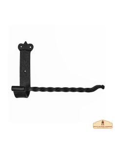 Porta-rolos de papel higiénico medieval em ferro forjado...