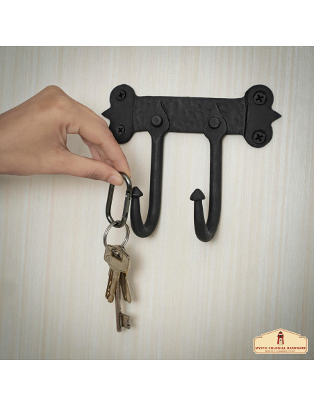 Suporte com 2 ganchos de parede em...