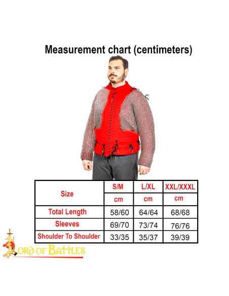 Ombros e mangas em malha com anéis...