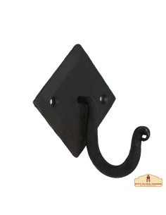 Suporte espiral simples em ferro forjado para pendurar