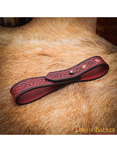 Pulseira ajustável de nós celtas -...