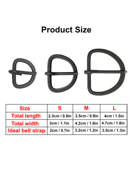 Conjunto de 5 fivelas medievais de...