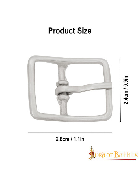 Fivela de aço medieval para tiras...
