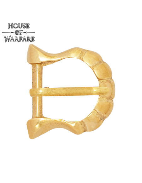 Fivela de armadura de latão medieval...