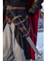Baldric espada LARP, couro sintético