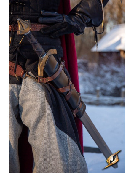 Baldric espada LARP, couro sintético