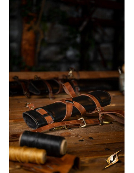 Baldric espada LARP, couro sintético
