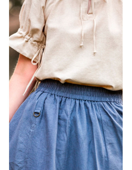 Blusa medieval de manga curta modelo...