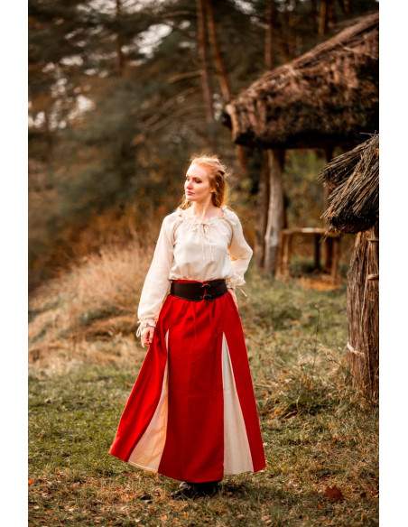 Blusa medieval de manga comprida...