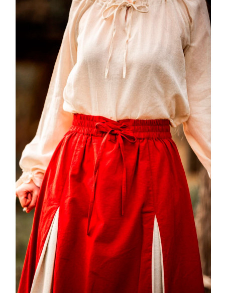 Blusa medieval de manga comprida...