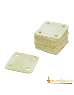 Pacote de 6 pastilhas decorativas de osso Viking para tricô 2