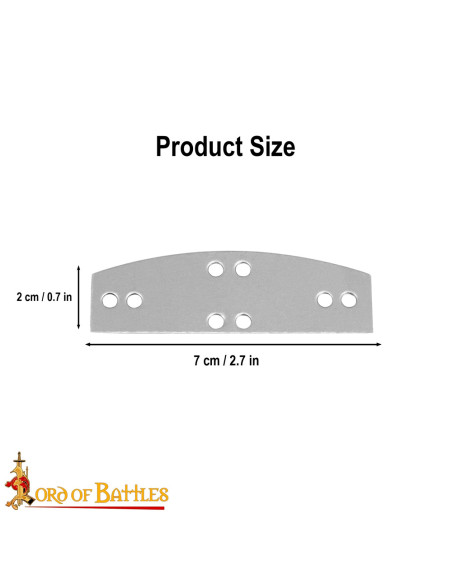 Pacote de 100 placas de aço para...