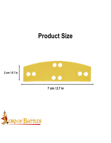 Pacote de 20 placas de latão para...