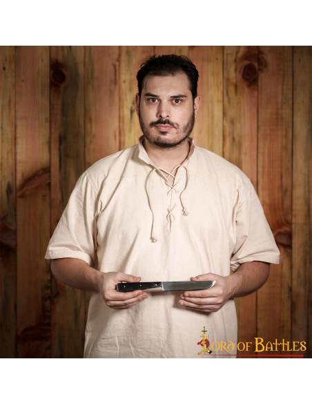 Faca medieval em aço inoxidável com...