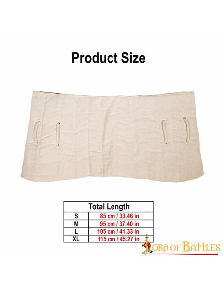 Cinto medieval acolchoado modelo...