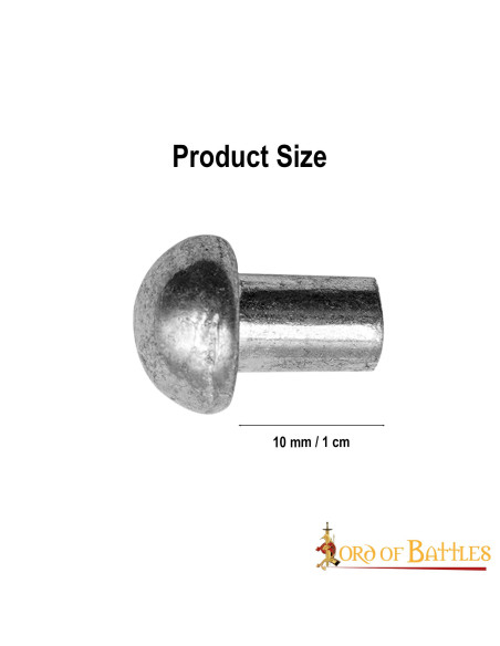 Pacote de 100 rebites de aço com...