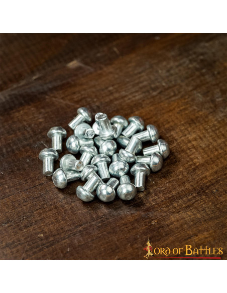 Pacote de 100 rebites de aço com...