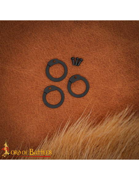 Anéis de cota de malha plana com...