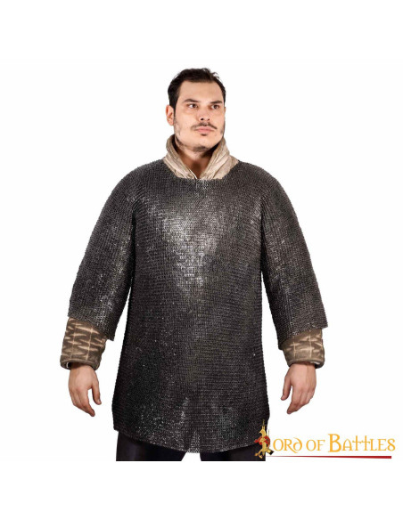 Cota de malha em aço macio, anéis...