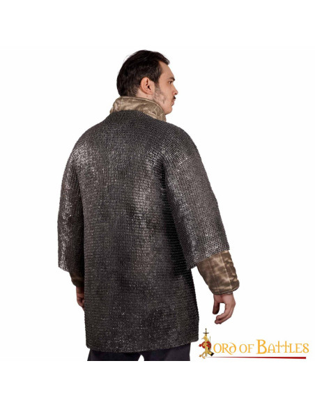 Cota de malha em aço macio, anéis...