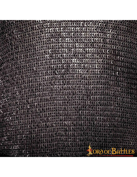 Cota de malha em aço macio, anéis...