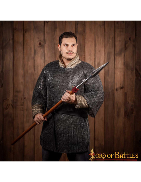 Cota de malha em aço macio, anéis...