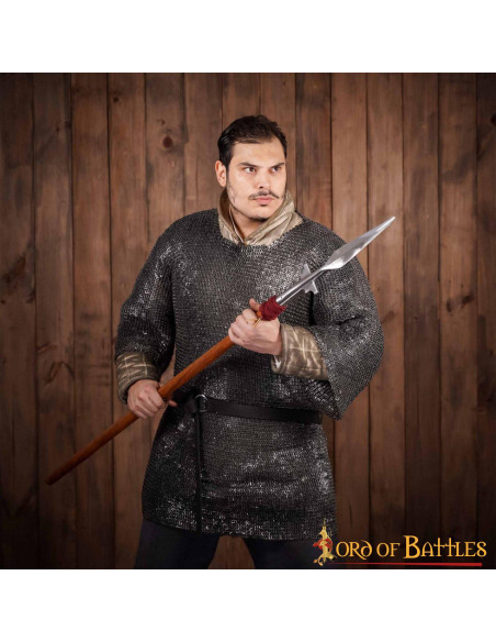 Cota de malha em aço macio, anéis...