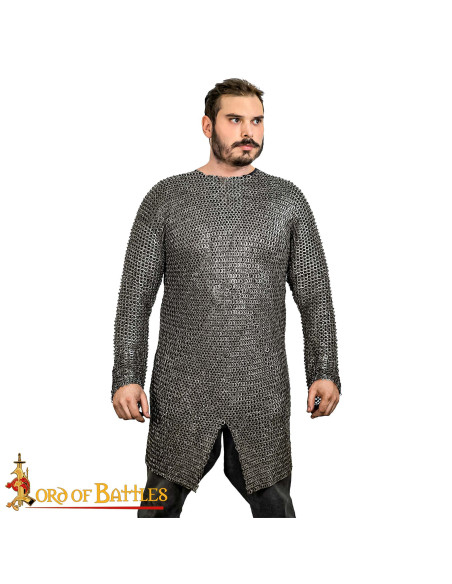 Cota de malha de aço inoxidável, anel...