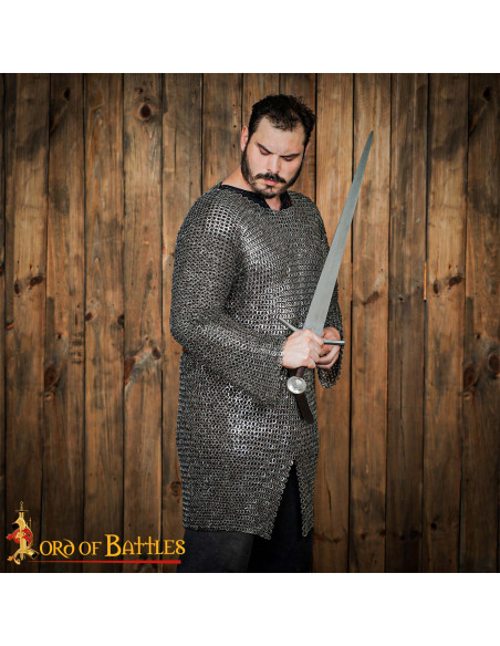 Cota de malha de aço inoxidável, anel...