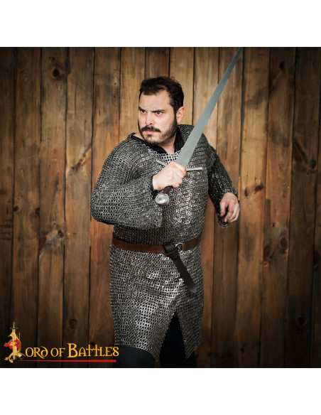 Cota de malha de aço inoxidável, anel...