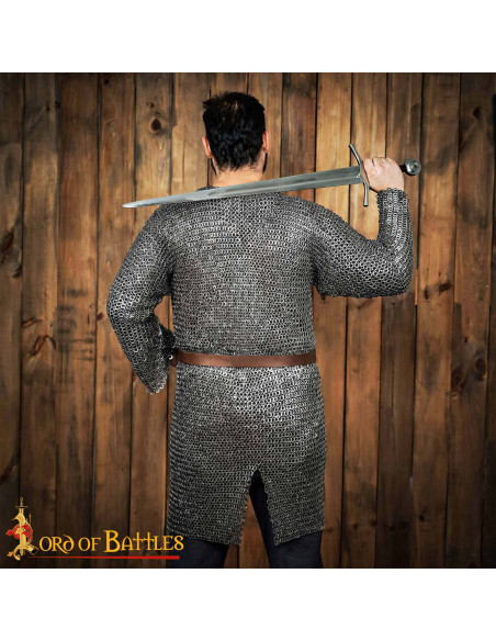 Cota de malha de aço inoxidável, anel...