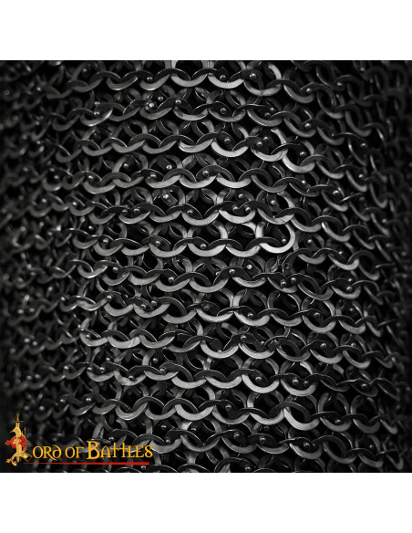 Cota de malha de aço inoxidável, anel...