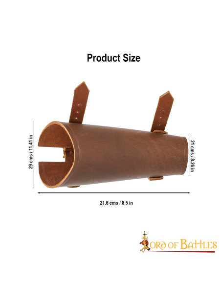 Pulseira medieval de couro para...