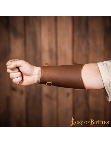 Pulseira medieval de couro para...