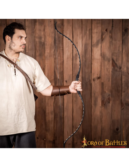 Pulseira medieval de couro para...