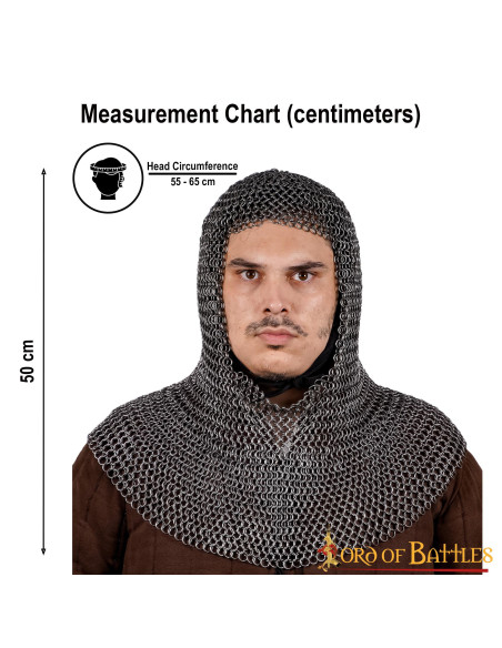 Carrasco de cota de malha de aço,...