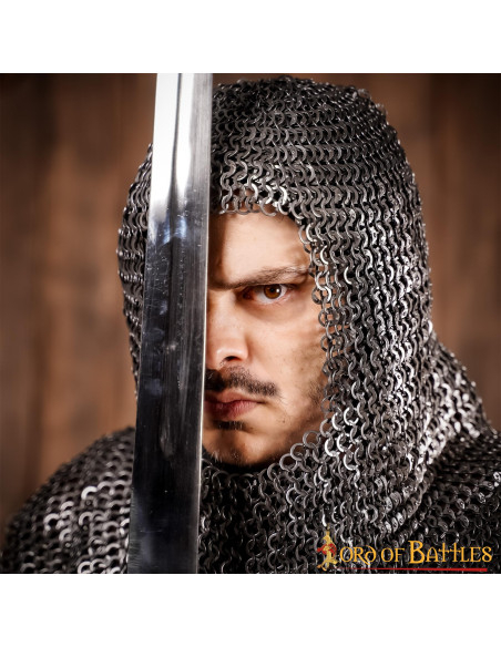 Carrasco de cota de malha de aço,...