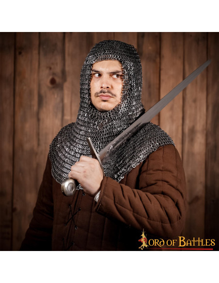 Carrasco de cota de malha de aço,...